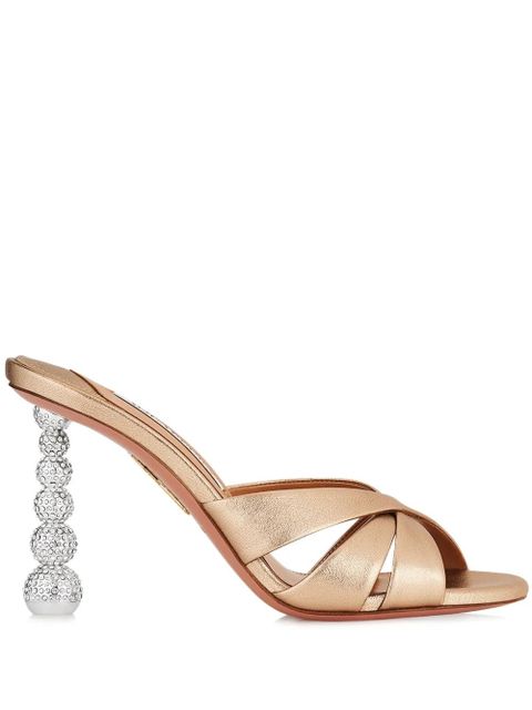Aquazzura 95mm Yes Baby Mule 95 - Gold - zdjęcie produktu nr 1