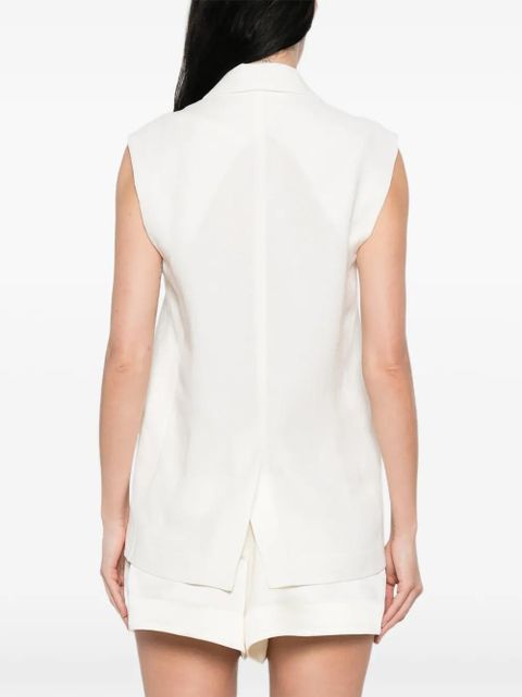 Max Mara Staia double-breasted waistcoat - White