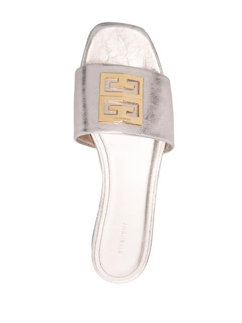 Givenchy 4G-motif leather sandals - Gold