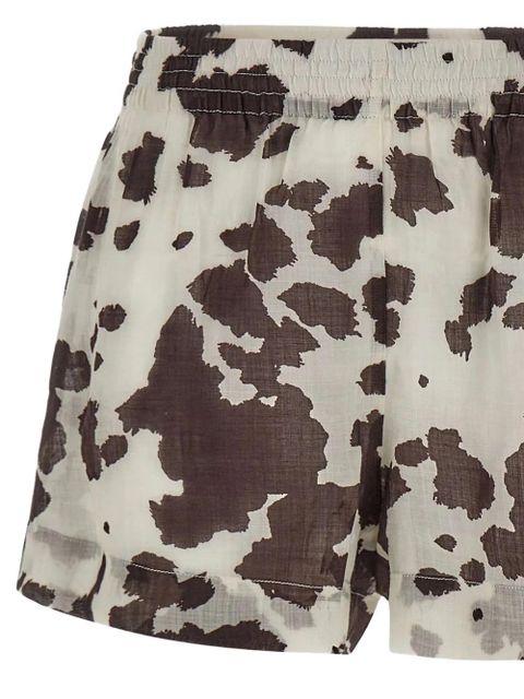 MC2 Saint Barth Meave animal-print shorts - Neutrals