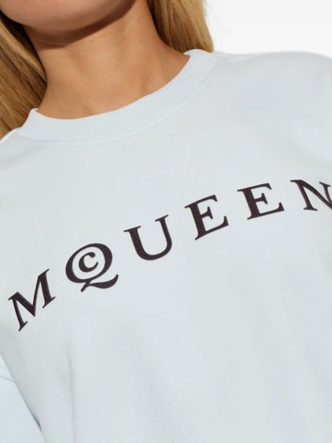 Alexander McQueen logo-print sweatshirt - Blue