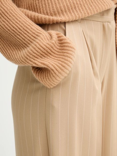 Marella spodnie Emme by Marella damskie kolor zielony szerokie high waist 2525136151200