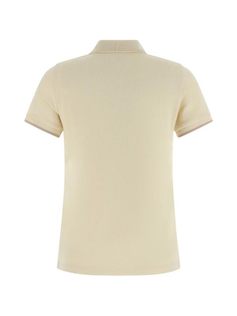 Moncler logo-patch short-sleeve polo shirt - White - zdjęcie produktu nr 2