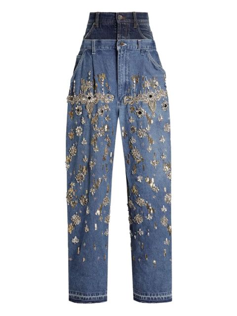 Dolce & Gabbana embellished jeans - Blue - zdjęcie produktu nr 1