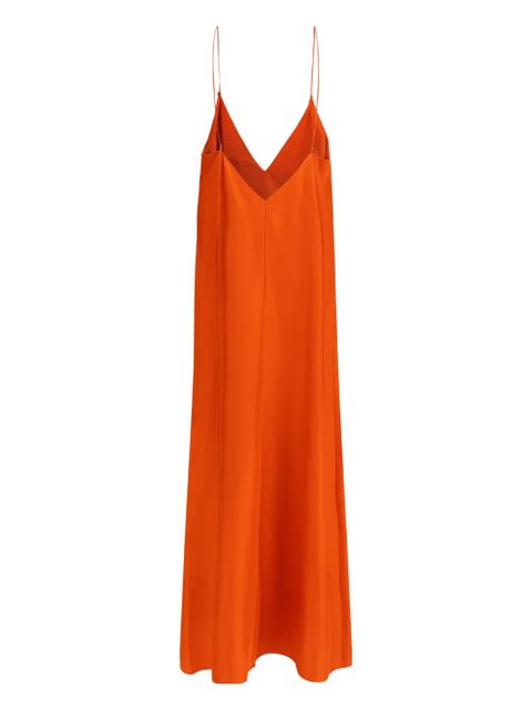 Róhe spaghetti-strap V-neck dress - Orange - zdjęcie produktu nr 1