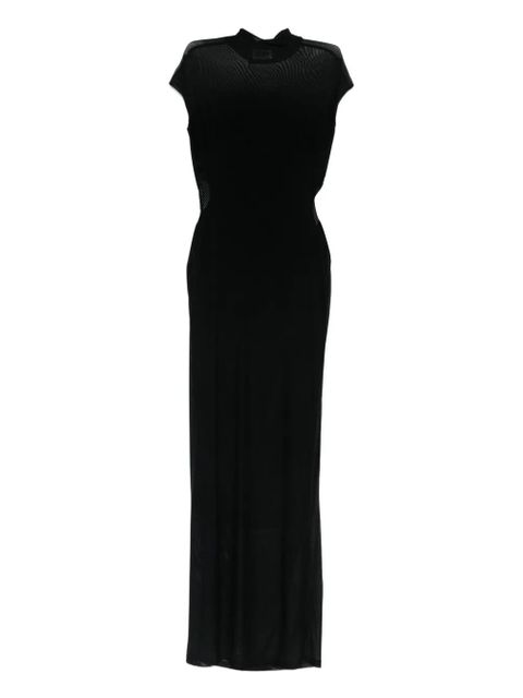 Jean Paul Gaultier mesh-panelled maxi dress - Black - zdjęcie produktu nr 1