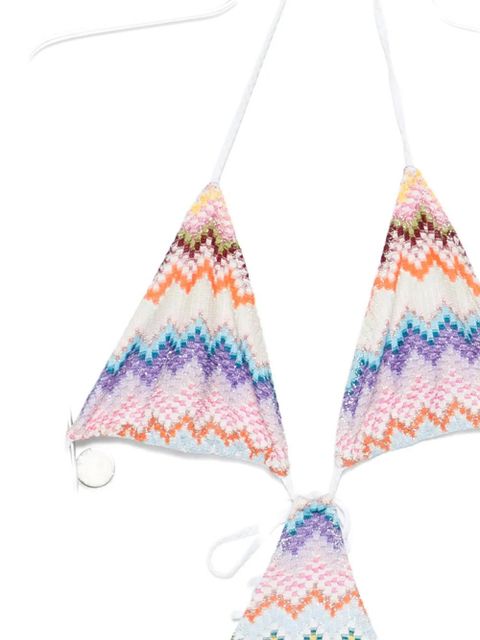 Missoni zig-zag pattern swimsuit - White