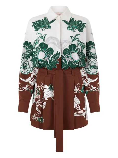 Valentino Garavani floral-print jumpsuit - White - zdjęcie produktu nr 1