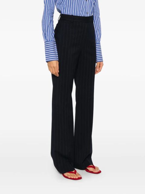 PINKO pinstripe-pattern trousers - Blue