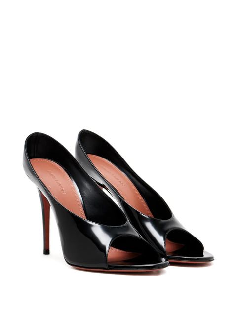 Amina Muaddi Anok patent sandals - Black - zdjęcie produktu nr 2