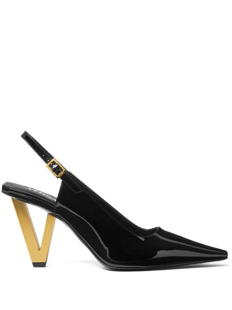 Versace 85mm V2025 slingback pumps - Black - zdjęcie produktu nr 1