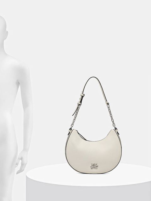 Karl Lagerfeld torebka skórzana Karl Lagerfeld x Paris Hilton kolor biały B1W30270