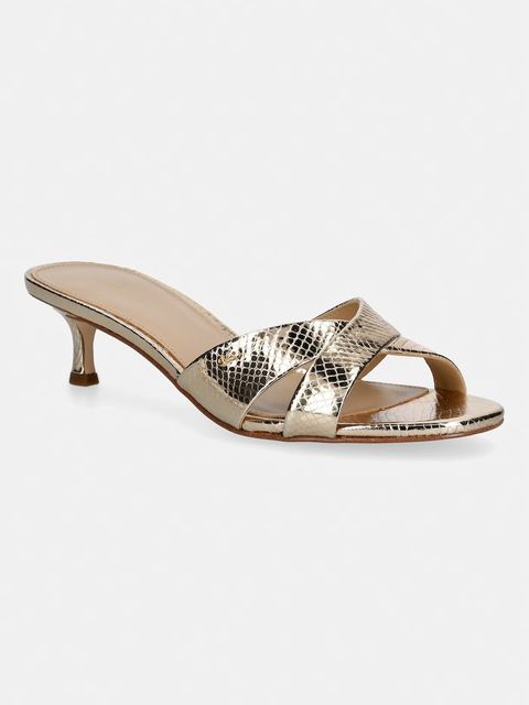 MICHAEL Michael Kors klapki skórzane Cassidy Kitten Sandal