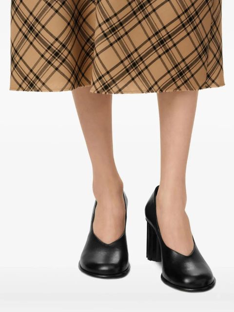 AMI Paris 60mm Piano anatomical-toe leather pumps - Black