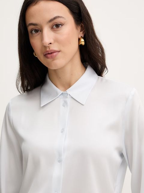 BOSS koszula z dodatkiem jedwabiu Bonya