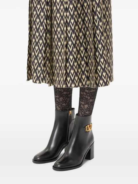 Valentino Garavani 75mm VLogo Signature ankle boots - Black