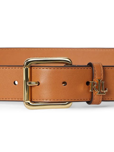 Lauren Ralph Lauren pasek skórzany damski kolor brązowy 412968765 - zdjęcie produktu nr 2