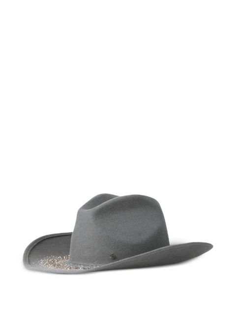 Maison Michel logo-plaque hat - Grey - zdjęcie produktu nr 1