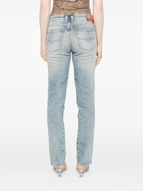 Diesel faded-wash cotton jeans - Blue