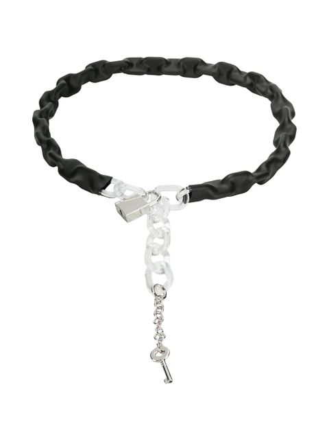 MM6 Maison Margiela wrapped chain belt - Black - zdjęcie produktu nr 1