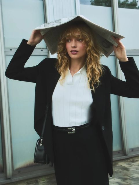 Answear.LAB bluzka damska kolor beżowy gładka - zdjęcie produktu nr 1