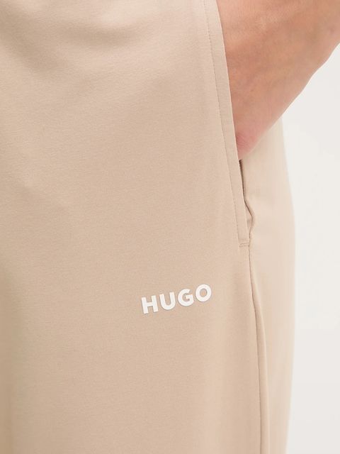 HUGO spodnie lounge kolor beżowy 50490578 - zdjęcie produktu nr 2