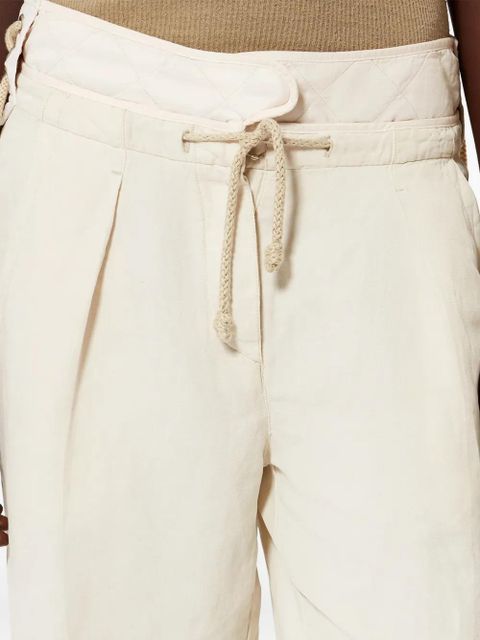 ISABEL MARANT Sharon drawstring trousers - Neutrals