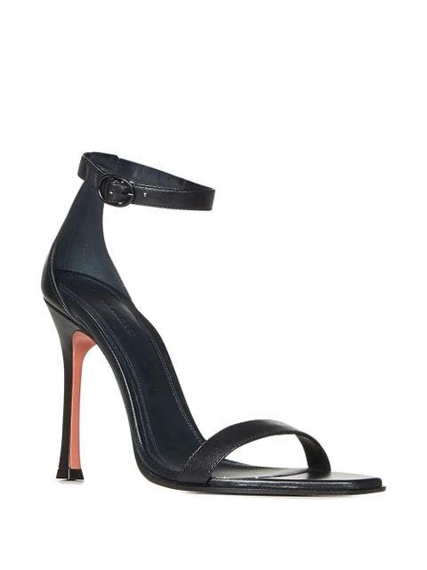 Amina Muaddi 105mm Kim strappy stiletto sandals - Black - zdjęcie produktu nr 2