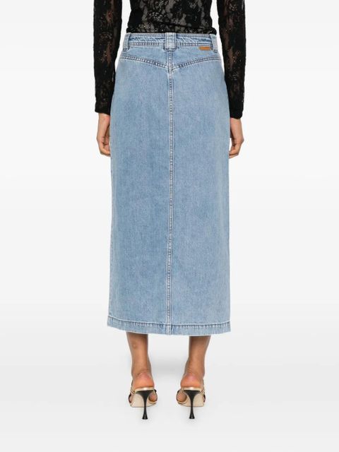 ZIMMERMANN button-front flap-pocket skirt - Blue