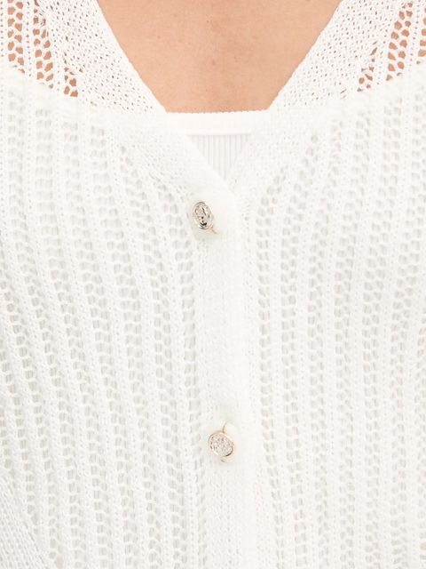 Morgan sweter MAGATHE damski kolor biały lekki MAGATHE