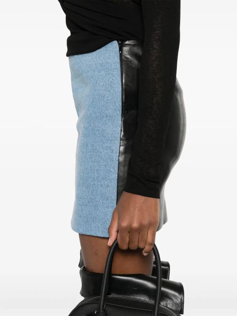 Nanushka denim mini skirt - Blue