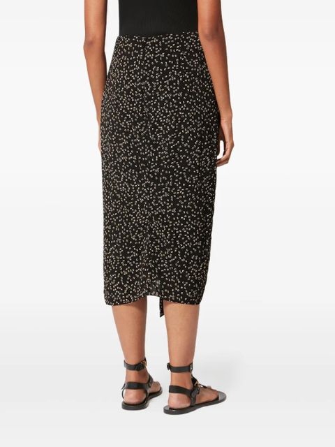 MARANT ÉTOILE Zaine draped midi skirt - Black