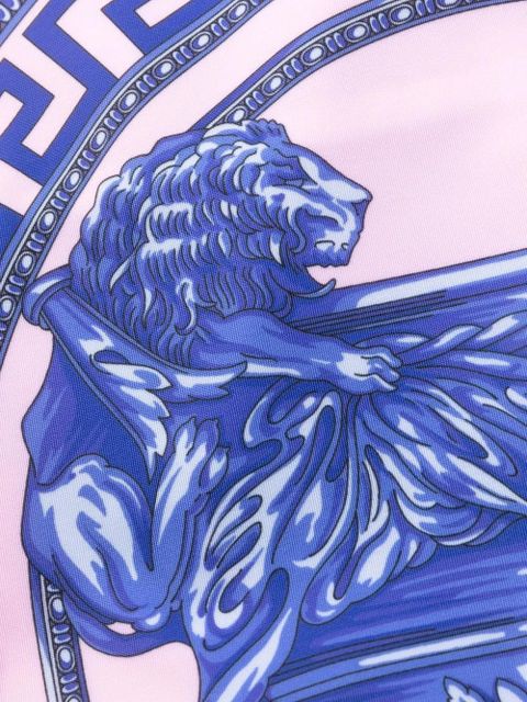 Versace Greek Key-print swimsuit - Pink