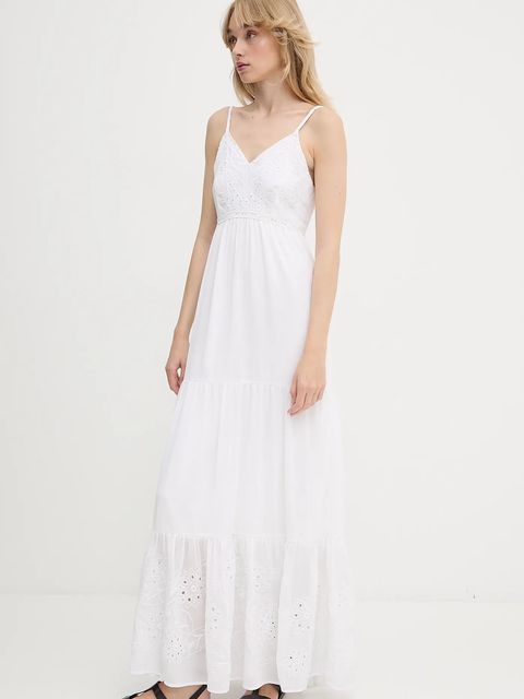 Morgan sukienka ROUBI kolor biały maxi rozkloszowana ROUBI - zdjęcie produktu nr 2