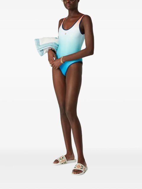 Casablanca gradient swimsuit - Orange