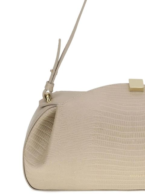 Yuzefi Oyster embossed-leather clutch bag - Neutrals - zdjęcie produktu nr 2