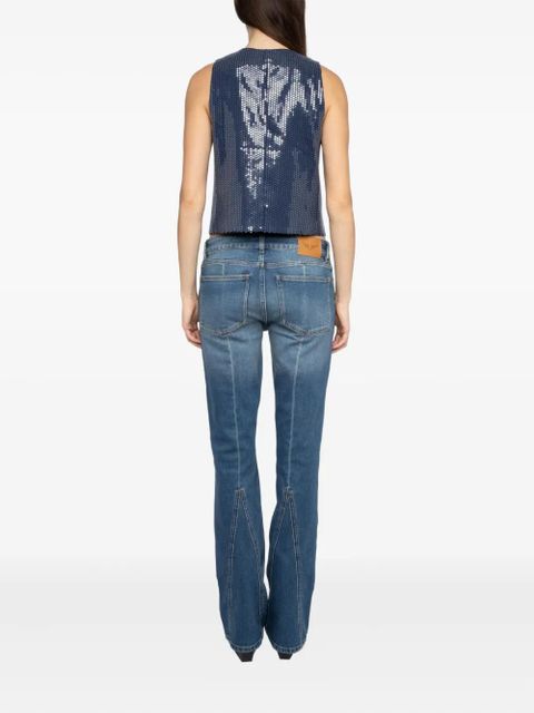 Zadig&Voltaire Emaux sequin waistcoat - Blue - zdjęcie produktu nr 2