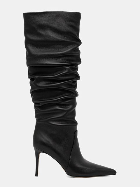 MICHAEL Michael Kors kozaki skórzane Dawn damskie kolor czarny na szpilce 40F5DWHB6L.001 - zdjęcie produktu nr 2