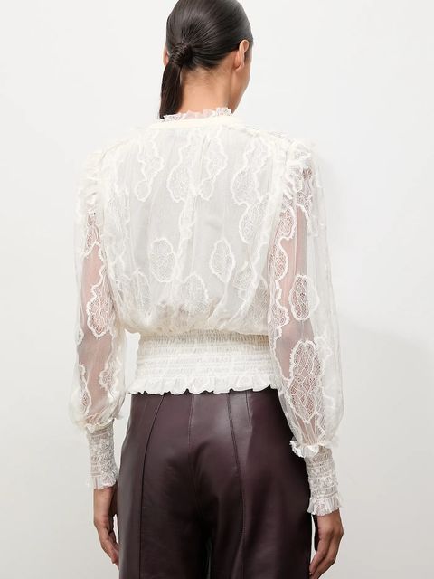 Answear.LAB bluzka damska kolor beżowy gładka