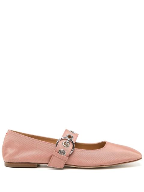 Aeyde Uma Eyelet Grosgrain Coral ballet flats - Pink - zdjęcie produktu nr 1