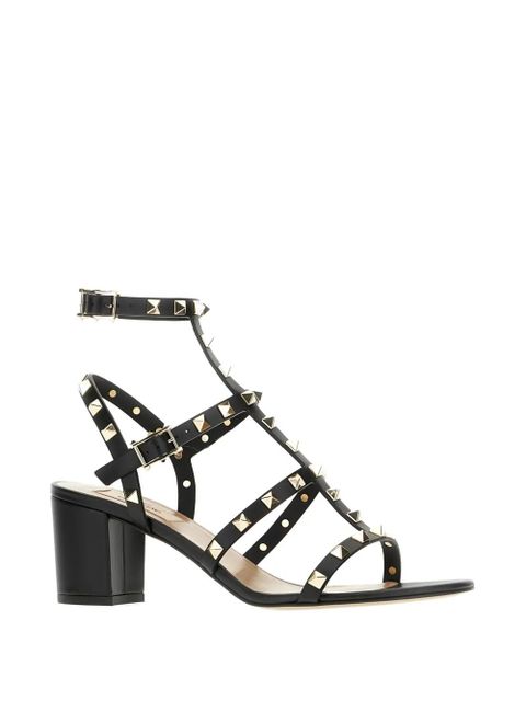Valentino Garavani Rockstud leather sandals - Black - zdjęcie produktu nr 2