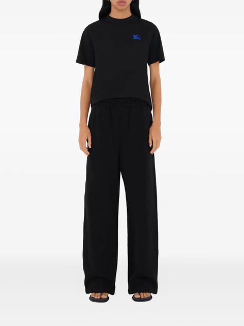 Burberry Equestrian Knight-embroidered cotton T-shirt - Black - zdjęcie produktu nr 2