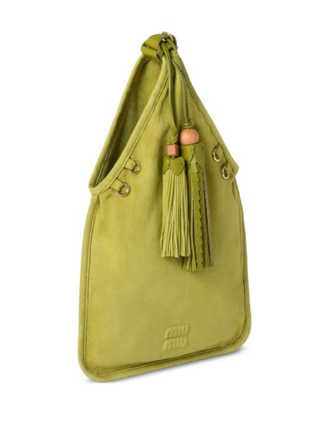 Miu Miu tassel-embellished side bag - Green