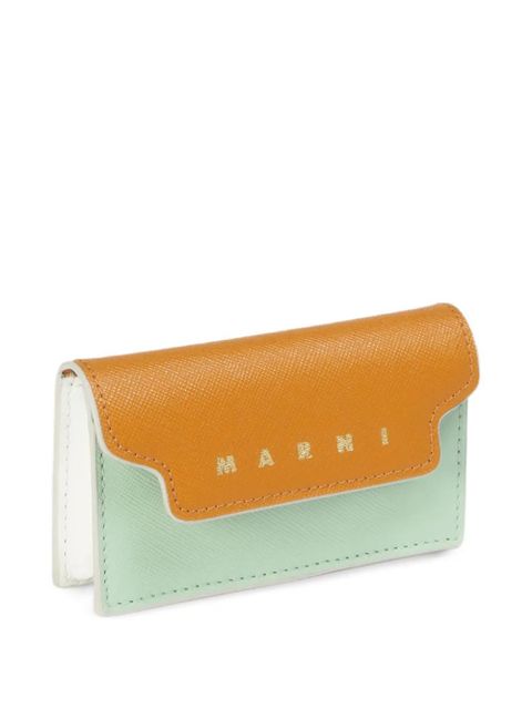 Marni saffiano leather wallet - Brown
