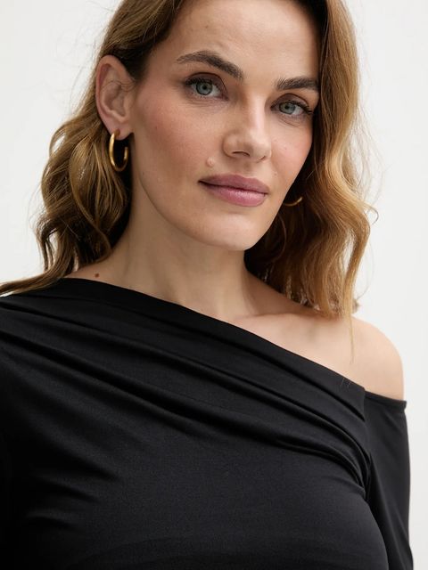 Guess longsleeve ANITA damski kolor czarny W5BP08 K1492