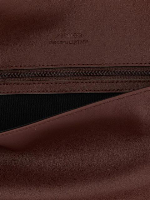 PINKO logo-detail clutch bag - Red