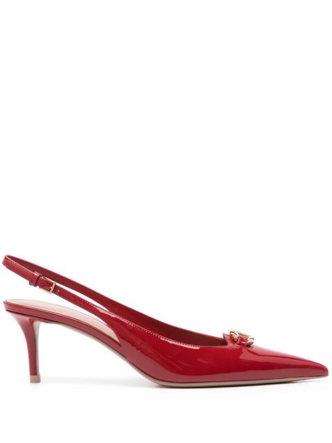 Valentino Garavani 60mm VLogo The Bold Edition slingback pumps - Red - zdjęcie produktu nr 1