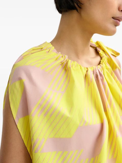 Essentiel Antwerp tie-detail blouse - Yellow