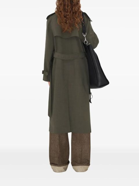 Burberry long wool trench coat - Green - zdjęcie produktu nr 2