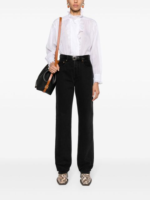 MARANT ÉTOILE Pamiala ruffle-trim blouse - White